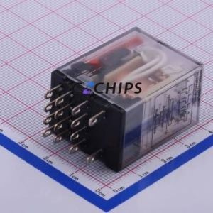 HF18FZ/A240-4Z232 Power Relay Through hole,21.5x28mm Relay 240V 4 Changeover: 4C (4PDT-Changeover)::: 14 5A-24VDC/5A-220VAC - Product Image 2