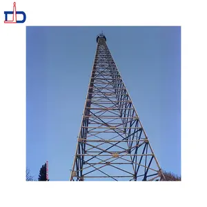 La fábrica de origen fabrica torre de comunicación de torre de antena monopolo de estructura de acero de telecomunicaciones personalizada