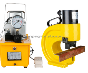 Machine de poinçonnage électrique semi-automatique de bureau avec pompe hydraulique haute puissance pour acier angulaire et plat - Product Image 1