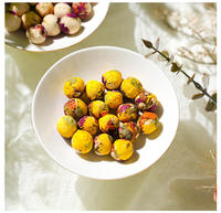 Thé en fleurs Dragon Balls en fleurs, fleurs séchées naturelles chinoises faites à la main, format mini, emballage en bouteille, marque privée, thé aromatisé, vente en gros