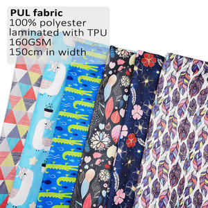 Diseño ecológico impreso personalizado 160GSM transpirable TPU impermeable Pul <span class=keywords><strong>tela</strong></span> para <span class=keywords><strong>pañales</strong></span> de <span class=keywords><strong>tela</strong></span> reutilizables almohadillas menstruales - Product Image 2