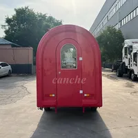 Chariot de rue populaire en UE pour glaces, bonbons, hot-dogs et snacks – Camion de restauration mobile