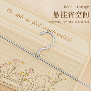 Mesh <b>Hanging</b> Closet Organizer Rectangular <b>Hook</b> Type Wall Mounted Wardrobe Storage Bag <b>For</b> Clothing Socks Underwear - Product Image 4