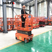 Plateforme élévatrice mobile électrique extérieure à ciseaux avec extension de table pour travaux en hauteur