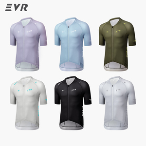 Maglia da Ciclismo <span class=keywords><strong>EVR</strong></span> per Uomo, Manica Corta, Logo Personalizzato, Asciugatura Rapida, Traspirante, OEM, Produttore all'Ingrosso, Bici da Strada, Altamente Elastica - Product Image 1