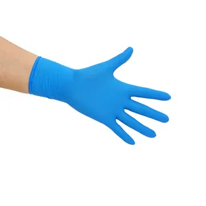 Titanfine-guantes de nitrilo azul a granel, no estériles, grado alimenticio, gran oferta, disponible en EE. UU.
