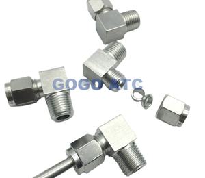 GOGOATC ZG1/2 Gomito in Acciaio Inox con Filettatura Maschio O.D 3/8 Pollici per Tubi Rigidi, Raccordo Flessibile per Impianti Idraulici di Alta Qualità - Product Image 2