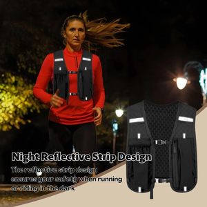 Sac à dos d'hydratation pour la course à pied en nylon tendance, ultra-léger, respirant, imperméable, pour hommes, marathon, vélo - Product Image 4