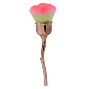 10 pinceaux de maquillage neufs à manche en plastique rose, personnalisables, en fibres artificielles douces, pour poudre libre, fard à joues et usage sur les ongles - Product Image 6