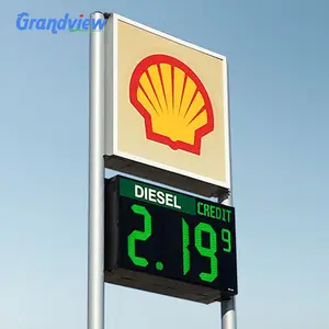 Fornecedor da fábrica sinais de preço de combustível externo led displays led preço do gás sinais estação de gasolina para venda