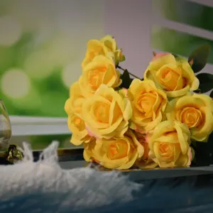Massenblumen künstliche echte gefühlsechte Blume Rosen China Heimdekoration Hochzeit