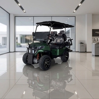Voiturette de golf électrique 4x4 puissante pour 4 personnes, populaire en gros, buggy tout-terrain, stabilité antidérapante pour boue et sable