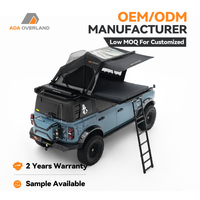 Tente de toit rigide ADA OVERLAND ABS Clamshell pour 3 personnes, imperméable et pliable, pour 4x4, SUV, camping tout-terrain