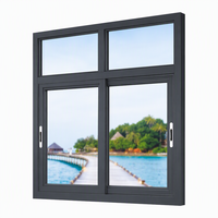 Fenêtre coulissante horizontale à triple rail, double vitrage Low-E, en aluminium, certifiée Energy Star, pour balcon, directement de l'usine