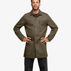 Cappotto da Chef personalizzabile da uomo con collo dritto e 8 tasche funzionali per ristoranti di fascia alta hotel scuole di cucina - Product Image 1