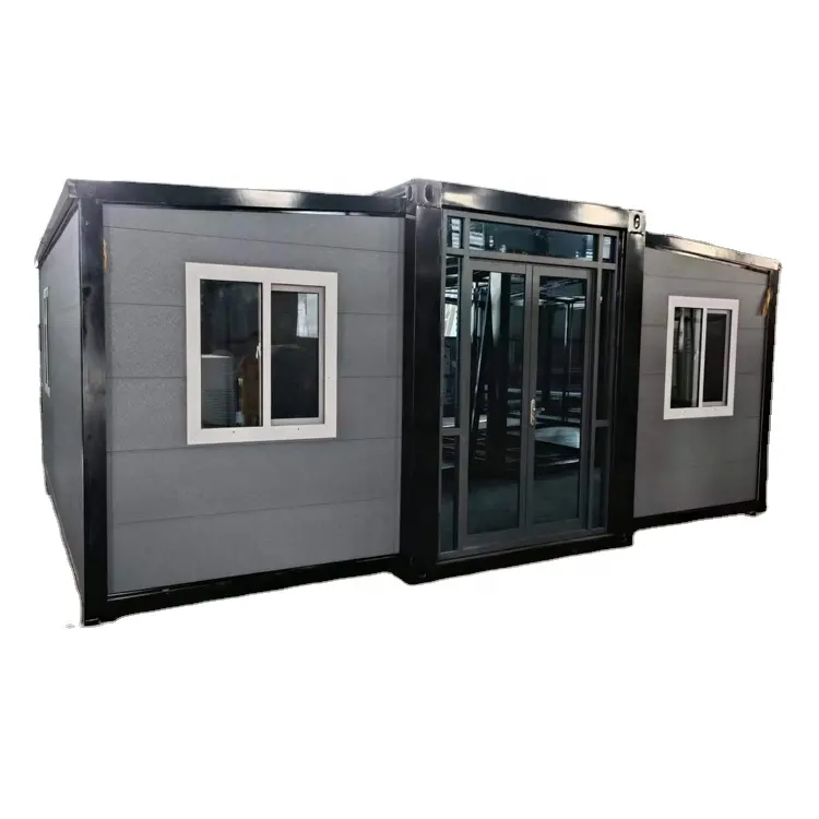 Portable Folding Flat Pack Expandable Container House, Prefabricated China container casas used as refugee camp house