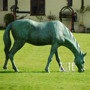 Ornements de jardin cheval en bronze Offre Spéciale faits à la main de la meilleure qualité