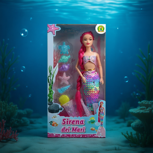 Poupée sirène Sirena Dei Mari 23 cm avec accessoires pour enfants de 3 ans et plus - Product Image 3