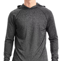 Nouveau logo personnalisé – Sweat à capuche léger à manches longues pour homme, séchage rapide, idéal pour l'entraînement