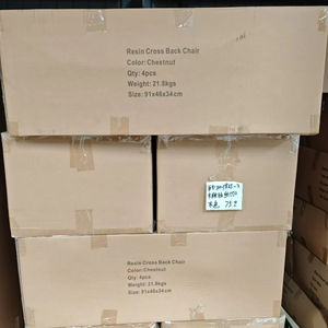 เก้าอี้เรซิ่นแบบไขว้หลัง น้ำหนัก 1000 ปอนด์ สำหรับงานจัดเลี้ยง งานแต่งงาน งานปาร์ตี้ งานอีเว้นท์  สามารถถอดประกอบและวางซ้อนกันได้ พร้อมเบาะนุ่ม - Product Image 5