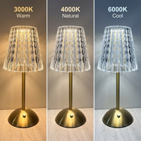 Lampe d'ambiance esthétique à projection d'ombres, lampe d'appoint prismatique sans fil pour la décoration de réceptions de mariage, lampe de table pour hôtels de charme
