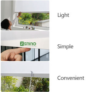 ZSHINE Persianas enrollables inalámbricas sin perforación Persianas enrollables de sombreado de cocina transparente Cortina de ventana de dormitorio transparente - Product Image 4