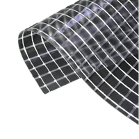 1000DX1000D 350G Bâche en maille PVC transparente Bâche en plastique transparent Rouleau de tissu pour serre jardin