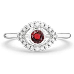 Anillos clásicos de piedra natal de Plata de Ley 925 de alta calidad para mujeres adolescentes regalos de boda de cumpleaños perfectos para niñas hijas - Product Image 2