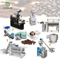 Ligne de production et de transformation de poudre de café en grains secs, qualité supérieure, machine de torréfaction, de broyage et d'emballage lyophilisée 2026 pour le commerce