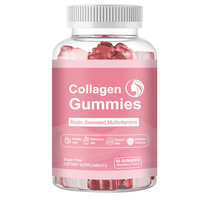 Gummies de collagène naturel et vitamines de mousse de mer sans gluten pour adultes – 2 gummies par jour – Favorise la santé de la peau et du système immunitaire – Meilleures ventes