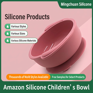 Ciotola in Silicone Personalizzata per <span class=keywords><strong>Bambini</strong></span> con Ventosa Antiscivolo, Resistente alle Cadute, Adatta al Microonde, Piatto per Alimenti Supplementari per <span class=keywords><strong>Bambini</strong></span> - Product Image 4
