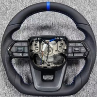 Volant en cuir personnalisé adapté à Toyota Land Cruiser LC200 LC300 Hilux Fortuner LC79 LC76 Volant de voiture