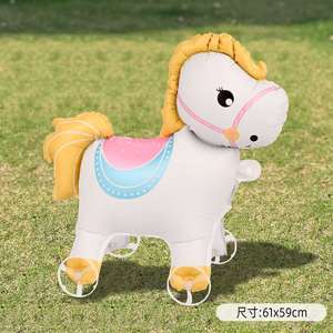 Globo Luminoso con Ruedas 3D de Animales Pequeños en Versión Q, Decoración para Fiestas de Cumpleaños Infantiles, Diseño para Escenarios de Fiesta - Product Image 6