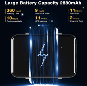 Montre connectée Android 4G LTE 2,86 pouces IPS 3+32 Go avec positionnement GPS DM101 DM100, Wi-Fi et <span class=keywords><strong>carte</strong></span> <span class=keywords><strong>SIM</strong></span> 4G - Product Image 3