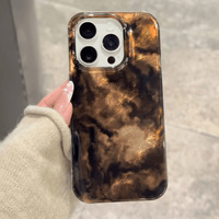 Coques de téléphone portable premium en TPU Ambre Automne pour Apple 15/iPhone 13 avec protection d'appareil photo simple en fil de plume pour 13/X
