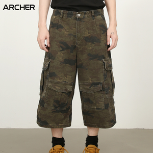 <span class=keywords><strong>Pantaloncini</strong></span> da <span class=keywords><strong>Uomo</strong></span> Stile Streetwear, <span class=keywords><strong>Jeans</strong></span> Larghi, <span class=keywords><strong>Pantaloncini</strong></span> Casual Mimetici, Pantaloni Larghi al Ginocchio, Shorts Cargo Oversize per <span class=keywords><strong>Uomo</strong></span> - Product Image 2