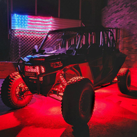 MISUN 4x4 APP Control Car 4 Pods Underglow LED Multi-Color RGBW Rock Light