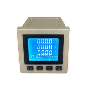 Medidor de panel digital industrial, CA, 220V, trifásico, 72x72mm, pantalla <span class=keywords><strong>LCD</strong></span>, medidor de energía multifunción eléctrico, con pantalla <span class=keywords><strong>LCD</strong></span>, 1 unidad - Product Image 4