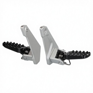 Accesorios para Motocicleta JIFU, Reposapiés Traseros Plegables de Aleación de Aluminio, Impermeables, para Pasajero - Product Image 1