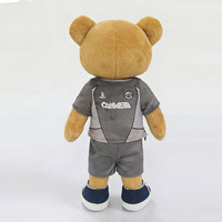 Peluche personnalisée en forme d'ours, jouet en peluche en coton PP, poupée personnalisée en peluche pour les fans