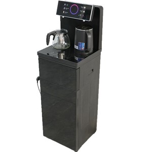 Water Dispenser Tea Bar Machine Refrigeration Unit Dual Temperature Display Black 220V EU <b>UK</b> <b>Plug</b> Freestanding - Product Image 5