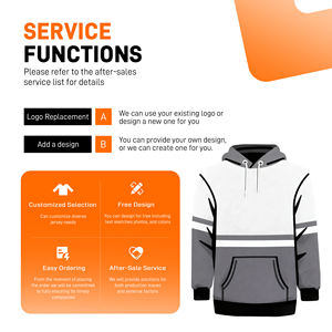 Hoodie Hoki Custom Made Layanan OEM dengan Pola Transfer Panas Desain Tim Kamuflase Unisex Tahan Angin Ramah Lingkungan Polos - Product Image 4