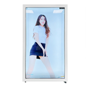 New 3D Hologram <span class=keywords><strong>LCD</strong></span> Áp phích kỹ thuật số chiếu tủ trong nhà tương tác màn hình cảm ứng trong suốt Showcase cho trung tâm mua sắm - Product Image 3
