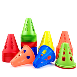 Ensemble de cônes de slalom ajustables professionnels OEM pour le patinage en plein air, 20 cônes fluorescents pour l'entraînement d'agilité au patinage en ligne - Product Image 2