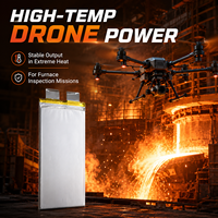 Baterai UAV 450Wh 3.7V Semi-solid State 60000mAh untuk Drone VTOL/Sayap Tetap OEM ODM Kapasitas Ekstrem untuk Drone