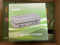 Extensor personalizado 4K 120M HDMI KVM IP sobre RJ45 Ethernet Cat5e/6 HDMI USB extensor transmisor receptor soporte USB ratón teclado