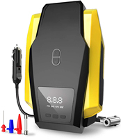 Moniteur de pression des pneus numérique pour voiture et compresseur d'air électrique 120W avec lumière LED, matériau ABS, 12V, gonflage rapide portable