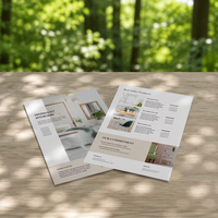 Flyers personnalisés écologiques imprimés en couleur sur papier mat offset
