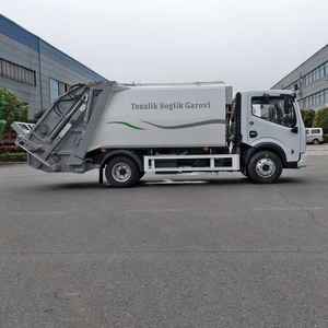 Dongfeng nuevo camión <span class=keywords><strong>compactador</strong></span> de basura diésel 4x2 7 metros cúbicos de capacidad cubierta neumática transmisión <span class=keywords><strong>Manual</strong></span> para construcción - Product Image 3
