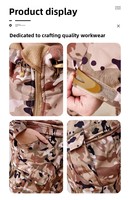 Ensemble d'uniformes tactiques de camouflage pour la chasse en plein air, respirant, imperméable, uniforme tactique de sécurité pour hommes avec veste et pantalon